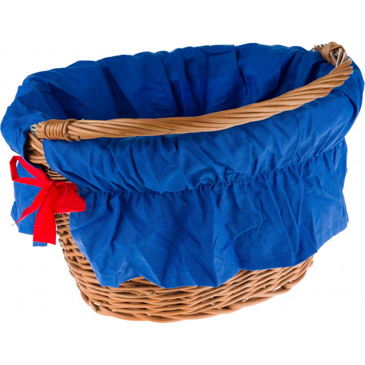 Bavlnená výstelka do košíka - modro-červená Bavlnená výstelka do košíka - modro-červená
